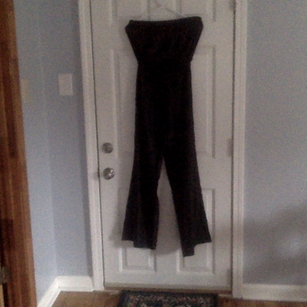 *SALE* Victoria Sport Strapless Pantsuit Black Jumpsuit  Size M - Picture 4 of 6